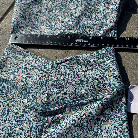 Sage Collective Set Sport Bra And Biker Short Floral Blue Static Ditsy NWT XS - Picture 5 of 13